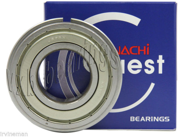 6208ZZENR Nachi Bearing Shielded C3 Snap Ring Japan 40x80x18 Bearings Rolling