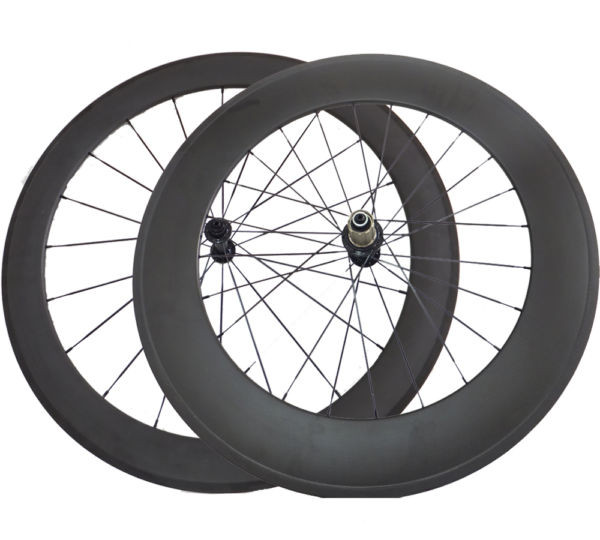 Ceramic Bearing Hubs 700C 60mm+88mm Clincher Bike Carbon Wheelset