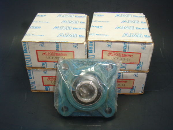 LOT OF 4 AMI UCF205-14 78 4 BOLT FLANGE BEARING  IN FACTORY BOX