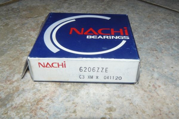NACHI 6206ZZE DEEP GROOVE BALL BEARING SHIELDED 30MMX62MMX16MM