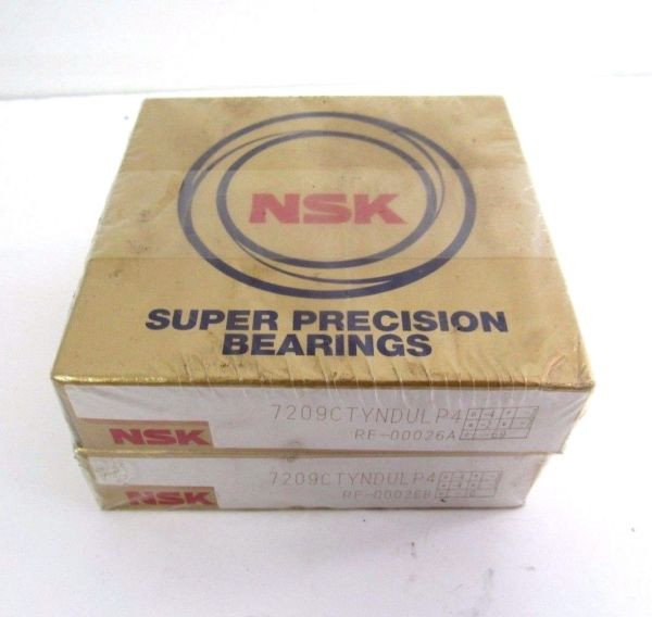 Sealed NSK Super Precision Bearings 7209CTYNDULP4 SET