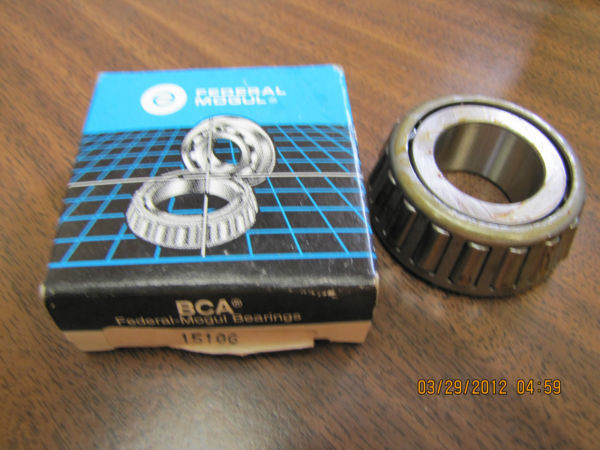 FEDERAL MOGUL TAPERED ROLLER BEARING CONE 15106