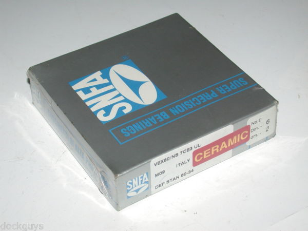 IN BOX SNFA CERAMIC SUPER PRECISION BEARINGS VEXNS 7CE3 UL (2 AVAILABLE)