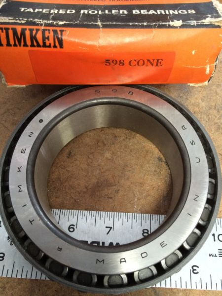 OLD Timken 598 CONE Tapered Roller Bearing Outer Race  BEARING CL