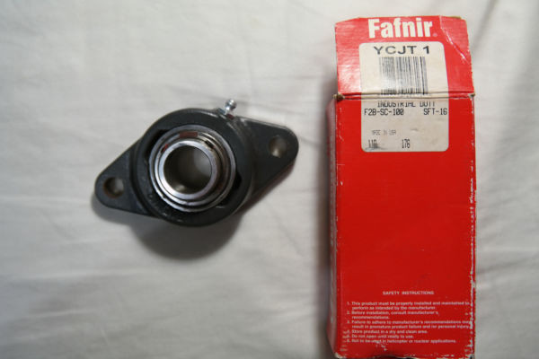 Fafnir YCJT 1 SGT 2-bolt Ball Bearing Flange Block With Setscrew Lock Insert