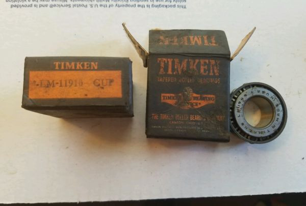 New Old Stock Timken LM11949 Tapered Roller Bearing LM 11910 Free Shipping!!