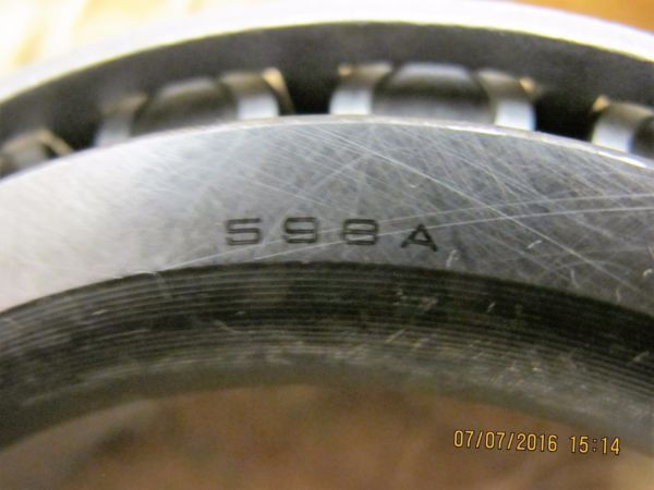 598A Bower Tapered Roller Bearing (3.6250) Fresh in Sealed Military [BB17]