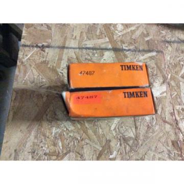 2-Timken tapered roller bearing  NOS 47487 free shipping to lower 48