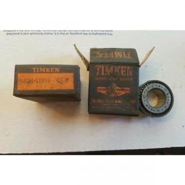 New Old Stock Timken LM11949 Tapered Roller Bearing LM 11910 Free Shipping!!