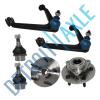 (6) Wheel Hub Bearing w ABS + Upper Control Arm + Lower Ball Joint #1 small image
