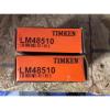 2-Timken-bearingsLM48510 Free shipping lower 48 30 day warranty!
