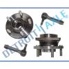 4pc Front Wheel Hub and Bearing ABS + Outer Tie Rod Set for Chrysler &amp; Dodge #1 small image