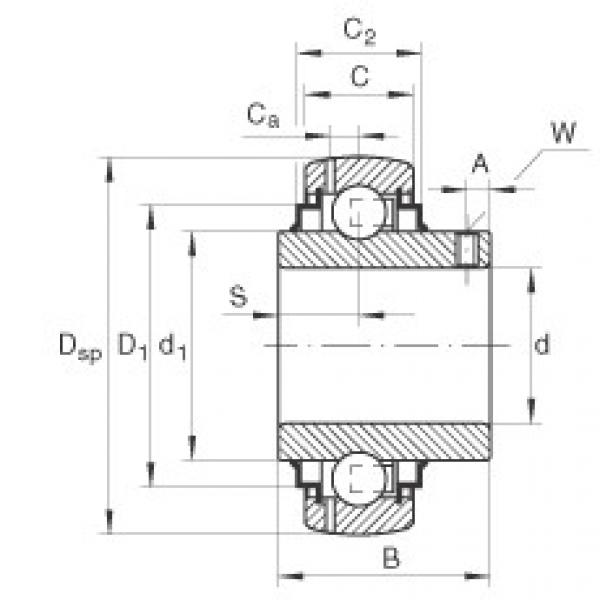 GYE20-KRR-B Radial insert ball bearings #1 image