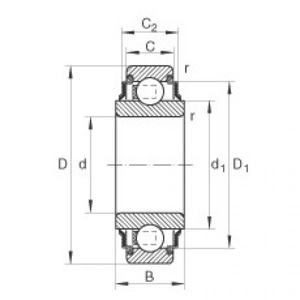206-KRR Radial insert ball bearings #1 image