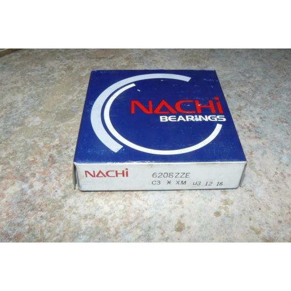 NACHI 6208ZZE DEEP GROOVE BALL BEARING SHIELDED 40MMX80MMX18MM #5 image