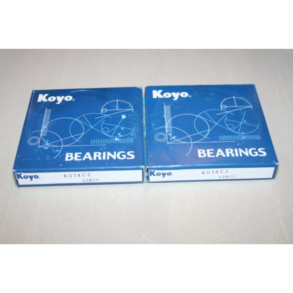 (Lot of 2) Koyo 6014-C3 Deep Groove Bearings 6014C3 #5 image