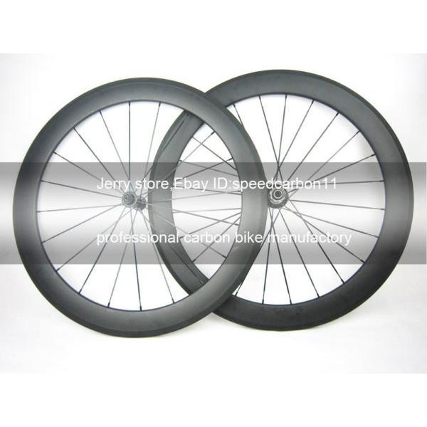 carbon wheel ceramic bearing hub 60mm tubular 700C carbon cycle wheel 25mm width #1 image