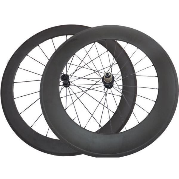 Ceramic Bearing Hubs 700C 60mm+88mm Clincher Bike Carbon Wheelset #1 image