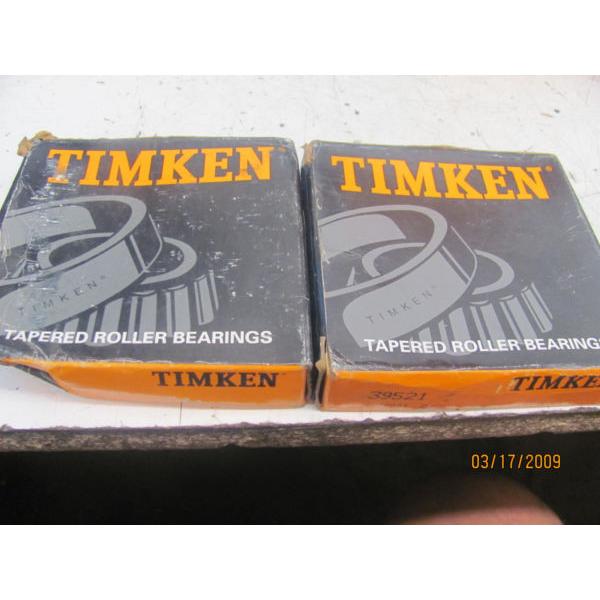 LOT OF 2 Timken 39521 Bearing ID-4 OD-4.43 #1 image