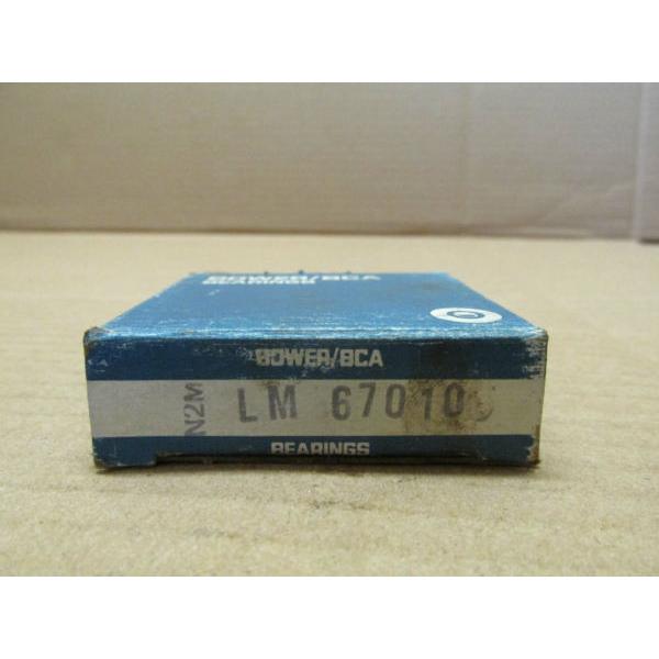 NIB BOWER LM-67010 TAPERED ROLLER BEARING RACE  CUP LM67010 2 1132 OD 0.465 W #1 image